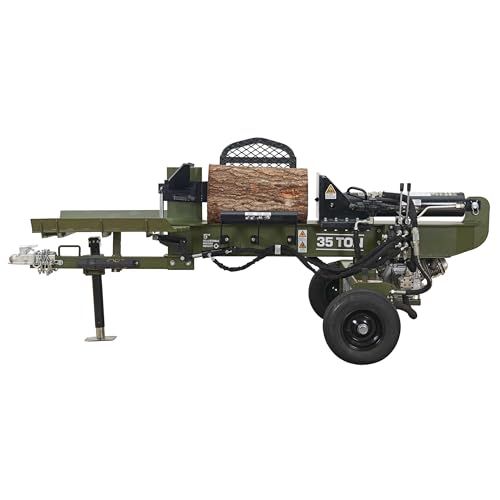 Full Boar 35 Ton 306cc Gas Log Splitter with 4-Way & 6-Way Wedges, Hydraulic Log Lift - Thumbnail 3