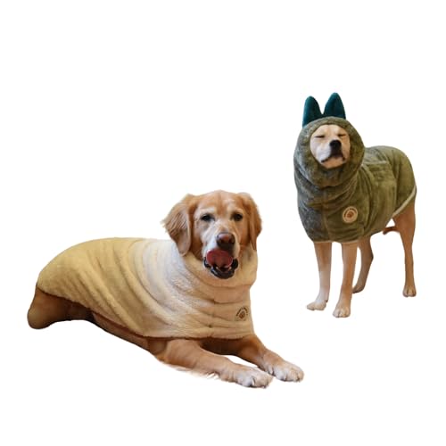 Derpy Chappy Premium-Hundehandtuch, Bademantel und Hunde-Bademantel zum Trocknen von Hunden, hergestellt in Korea, super saugfähig, schnell und verstellbar, Mikrofaser-Badetuch für Katzen und Welpen
