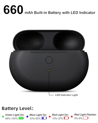 Image of Charging Case Replacement for Beats Studio Buds - Earbuds Charger Case with Bluetooth Pairing Sync Button, 660mAh Battery (Earbuds Not Included)