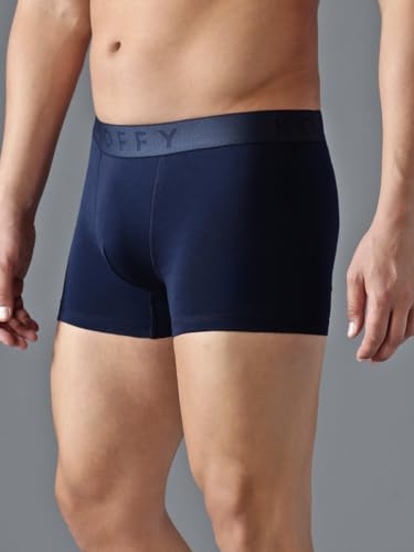 Image of KOFFY Men's Stretchable Cotton Lycra Long Trunk with C-Type Front Open | Wrinkle-Free | Ultra-Soft Elastic