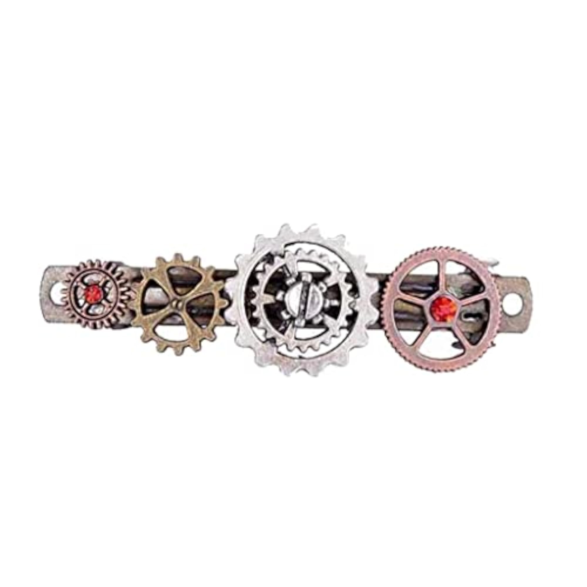 Vintage Novelty Clock Mechanical Gears Hair Clip, Unique Accessory