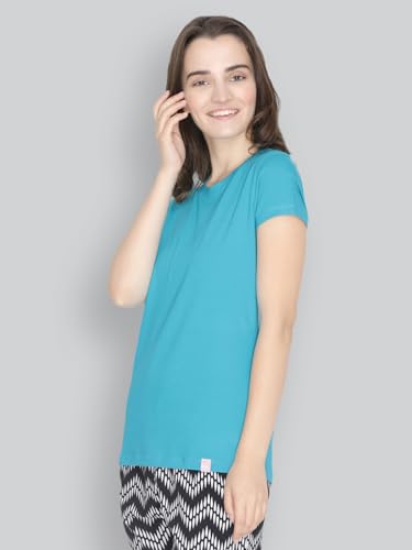 Image of Lyra Women's Cotton Regular Fit T-Shirt