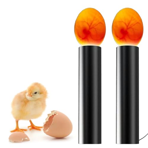 Schierlampe für Hühnereier 2 Stück Schierlampe Ei Candler Zucht Ei Fruchtbarkeitsprüfer Schierlampe Ei Candler für Hühnereier Zur Überwachung der Eierentwicklung für Hühner Enten Vögel Eier