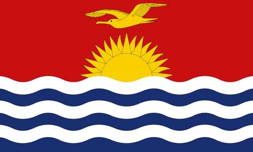 Drapeau Kiribati pour mât extérieur de 90x150cm résistant au vent - 2