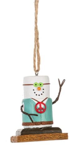 Ganz MX191926 S'Mores Hippie Hanging Ornament, Multicolor, 3.05-Inch Height, Resin, Polyresin cover