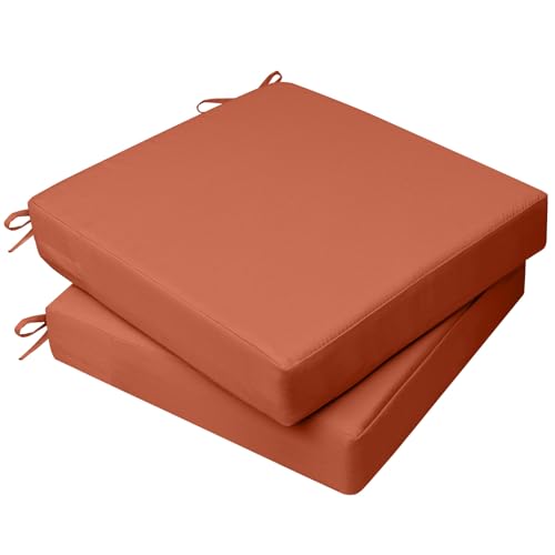 AAAAAcessories Outdoor Chair Cushions, 20 x 20 x 3 inches, Set of 2