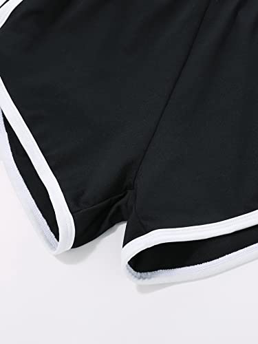 SweatyRocks Girl's Running Athletic Shorts Sport Workout Gym Casual Dolphin Shorts4
