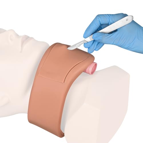 Image of Wearable Cricothyrotomy Task Trainer, Cricothyrotomy Simulator | Tracheostomy Trainer, Surgical Airway Trainer