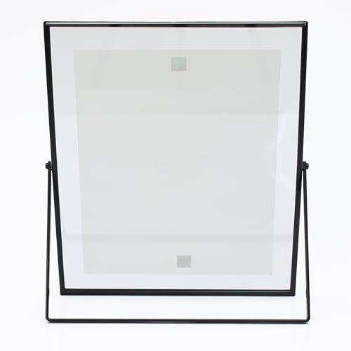 MIMOSA MOMENTS Metal Floating Picture Frame (Black, 8X10)