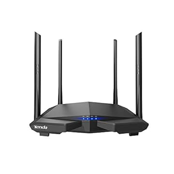 Tenda AC6 Router Wi-Fi AC1200 Dual Band 300 Mbps 2.4 GHz e 867 Mbps 5 GHz, 4 * 5dBi Antenne, Parental Control e Rete Ospiti, VPN, IPv6, Adatto per Case a Un Piano