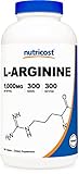Nutricost L-Arginine 1000mg, Amino Acid Tablets (300 Tablets)