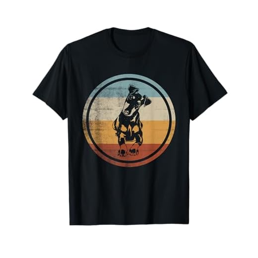 Retro Vintage Dog Design Manchester Terrier T-Shirt