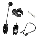 YIJU Microfone sem fio para flauta, com alcance de 50 metros (164 pés), com clipe para instrumentos musicais, ideal para tocar clarinete, e
