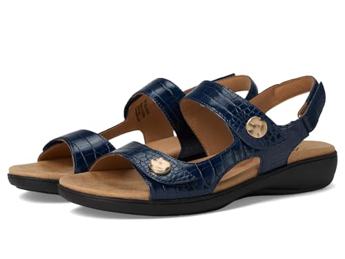 Trotters Women's Romi Croco Flat Sandal