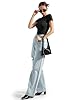 SUUKSESS Women Double Lined Fitted Basic Tee Shirts Crew Neck Short Sleeve Y2K Going Out Crop Tops (Jet Black, S) #3