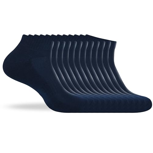 Men's Athletic Ankle Socks Thick Cushioned Cotton, Moisture-Wicking socks, Breathable Performance Socks for Running, Sports4