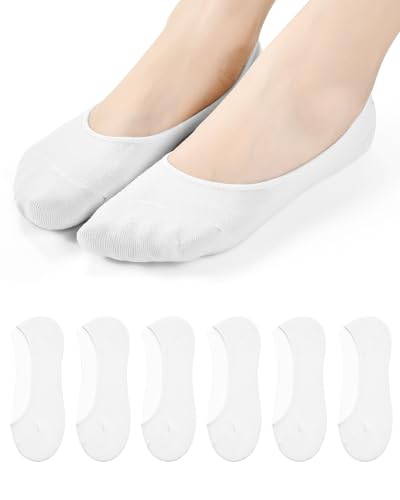 Image of RYI 5-Pack No Show Socks for Women Size 6-9 Ankle Invisible Non-slip Athletic Socks