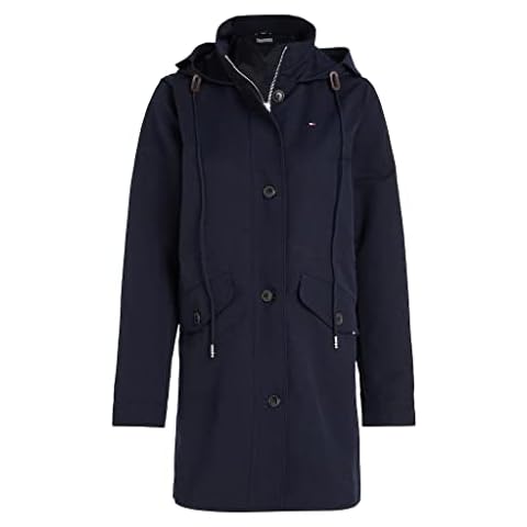 Tommy Hilfiger Damen Parka Cotton Blend Parka Winter Cover