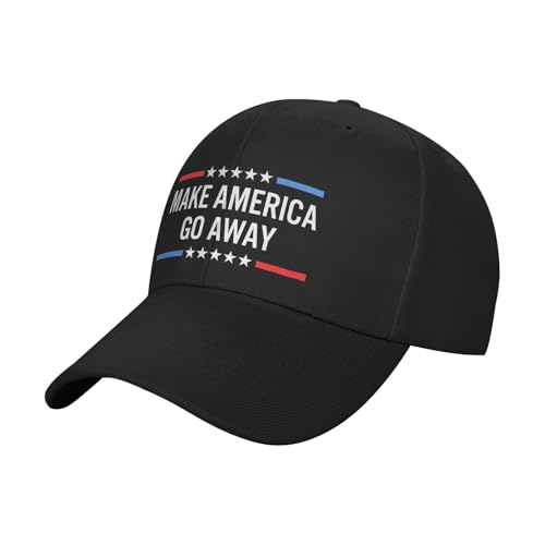 HACXZ Gorra de béisbol clásica Ajustable para Adultos con la Frase Make America Go Away