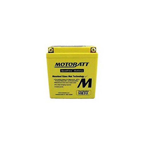 12 Volt 3.8 Ah Motobatt Mb3U Sealed Maintenance Free Agm Battery #TOP8