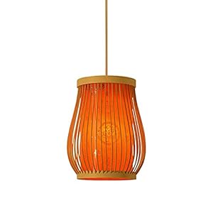 SHUANGZ Japanse Rieten Kroonluchter Rieten Hangende Lamp Retro Industriële Lamp Antieke Lantaarn Plafond Decoratieve…