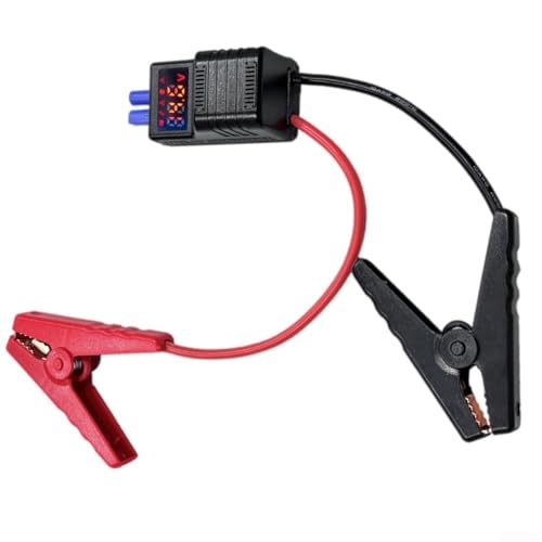Clips de refuerzo de batería de 12 V, conector inteligente antirretroceso con EC5 para abrazaderas de batería de arranque, cable de fuente de alimentación (LED)