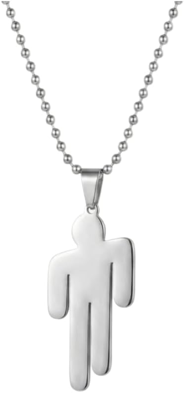 Stainless Steel Pendant Villain Necklace Stainless Steel Couple Pendant Necklace 1PC