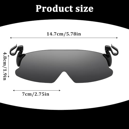 DEECOZY Clip On Sunglasses, Outdoor Polarized Sun glasses, Fishing Cycling Traveling Flip Cover UV Protection Clip Cap Sports Glasses for Men Women Driving Running Climbing Hiking4