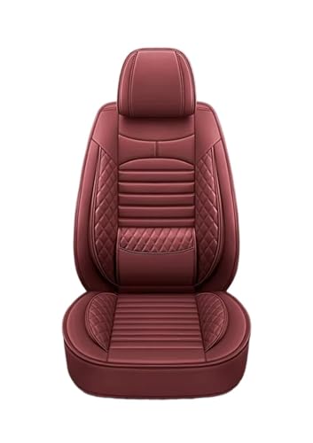 Housse de siège pour PEUGEOT 206 307SW 308 508sw couverture complète 5 places rouge vin