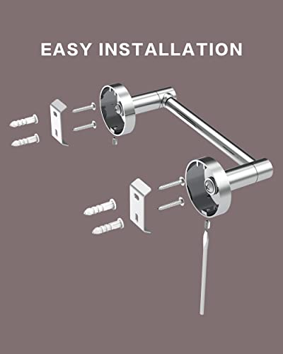 Fixsen Toilet Paper Holder Bathroom Tissue Roll Holder Stainless Steel And Zinc Alloy Wall Mount Detachable (Chrome, 1)… #TOP4