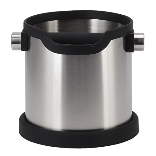Premium Large Capacity Stainless Steel Coffee Knock Box, Easy to Clean, Great for Coffee Shops, Bars, Family Kitchens, for Enthusiasts