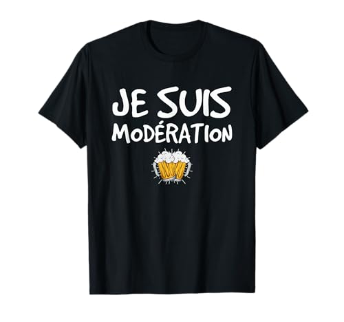 Duo Couple Assorti Modération Homme Femme Apéro Bière Humour T-Shirt