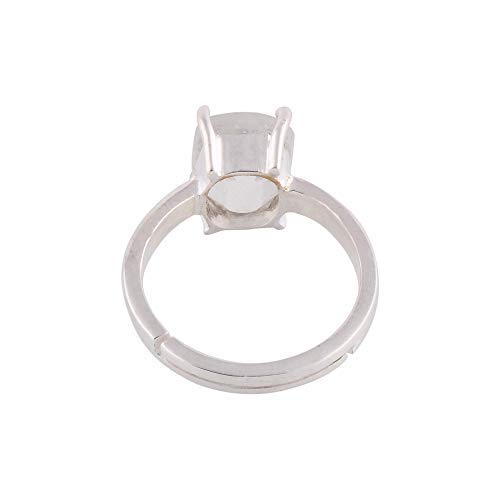 Pierre de naissance précieuse saphir bague en argent ajustable