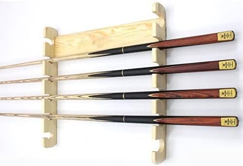 Porte-queues de billard mural en bois et accessoires de rangement de jeu