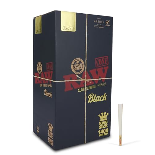 RAW Black Classic 1400ct Bulk Prerolled Cones
