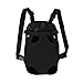 FEimaX Dog Carrier Backpack Pet Legs Out Front Cat Travel Bag, Adjustable Puppy Backpacks Carriers Hands-Free for Small Medium Dogs Cats Hiking Traveling Camping Daily Walking (Medium, Black)