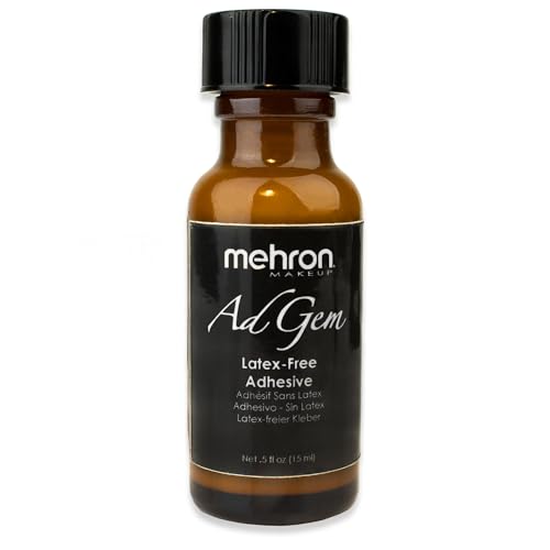 Mehron Makeup AdGem Adhesive | Rhinestone Glue | Latex-Free Eyelash Glue | Body Adhesive .5 fl oz (14 ml)