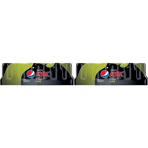 Pepsi Max Lime 24 x 330ml Can (Pack of 2)