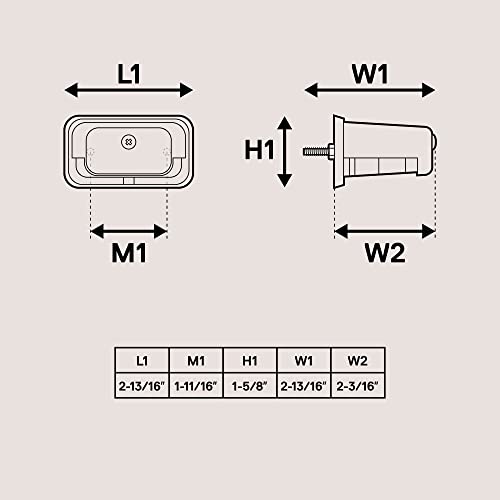 Led License Plate Light For Trailer [Stud Mount] [Dot Fmvss 108] [Sae L] [Black-Finish] [Waterproof] [12V Dc] License Tag Lights For Utv Atv Trailer Truck Rv Boat #TOP6