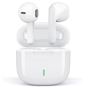 Bluetooth Ecouteurs Intra-Auriculaires sans Fil, Ecouteur Bluetooth 5.3 Hi-FI Son Stéréo, Contrôle Tactile, Mic Intégrés, réduction du Bruit, 24 Heures Durée de Lecture, pour Phone iOS Samsung Android