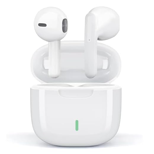 Bluetooth Ecouteurs Intra-Auriculaires sans Fil, Ecouteur Bluetooth 5.3 Hi-FI Son Stéréo, Contrôle Tactile, Mic Intégrés, réduction du Bruit, 24 Heures Durée de Lecture, pour Phone iOS Samsung Android