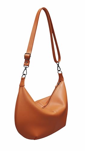 Bolsa Feminina Tote(Sacola) Grande de Ombro em Legítimo Couro - Espaçosa com Alça Ajustável, Fecho Zíper e Metais Onix (Grafite) (caramelo)