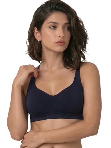Image of Enamor Bamboo Cotton A077, Side Support, Everyday Women's T-Shirt Bra - 3X Softer, 4X More Absorbent, Antimicrobial, Padded, Wirefree, Full Coverage