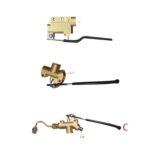 Carpet Wand Valve Carpet Cleaning Valves High Pressure Shut Off Valve Extractor Trigger Lever Cleaning Wand Parts Brass(A)