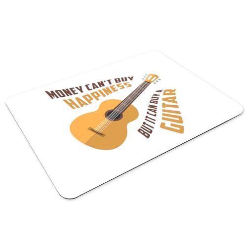 Sets de table guitare caoutchouc blanc dessous grand format lavable x4