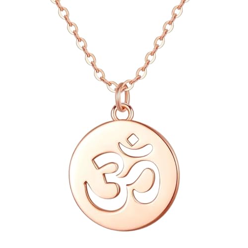 Collier yoga Ohm avec breloque coeur en argent pour harmoniser vos séances de méditation