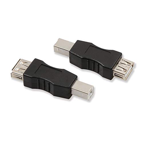ELECTOP Adaptador USB 2.0 A Hembra a USB B Macho Pack 2 miniatura 3