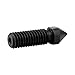 M6 High Temperature High Flow Hardened Steel Nozzle 0.4mm Compatible with 1.75mm 3D Printer Volcano Hotend Heat Block Sidewinder X1 X2 AC Vyper Kobra Max Print PEI PEEK Carbon Fiber (0.4mm)