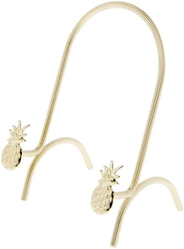 Bard's Brass Metal Easel Stand, Pineapple, 5.75" H x 4.25" W x 3.25" D image 3