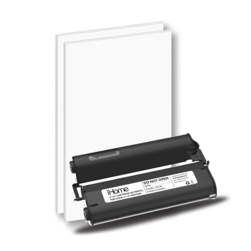 iHome® 4x6 Inch Ink+Paper Cartridge (40 Prints Total), Model Number: IHC46-40